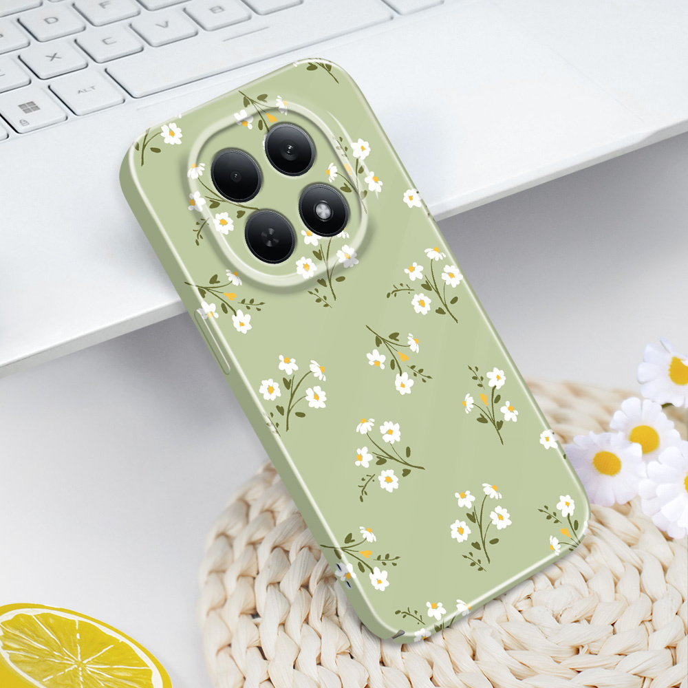 Xiaomi Redmi Note 14 - Yıldız Çiçek Desenli Telefon Kılıfı Xiaomi