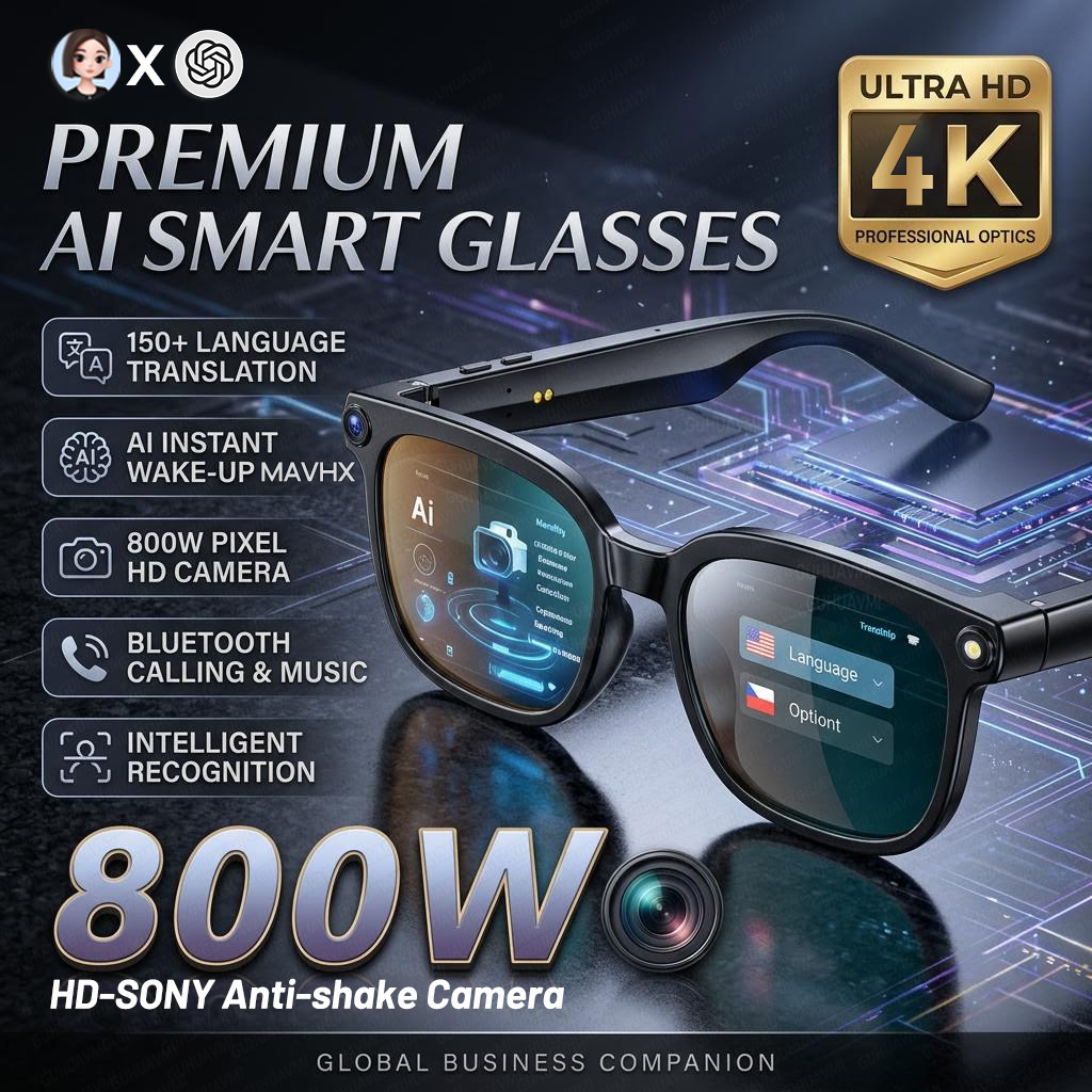 2026 4K 8MP Akıllı Gözlük Erke - Smart Glasses Lens incelemesi ve fiyatı